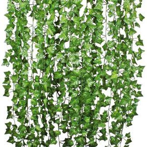 84 Feet 12 Strands Artificial Ivy Leaf Plants Vine Hanging Garland Fake Foliage